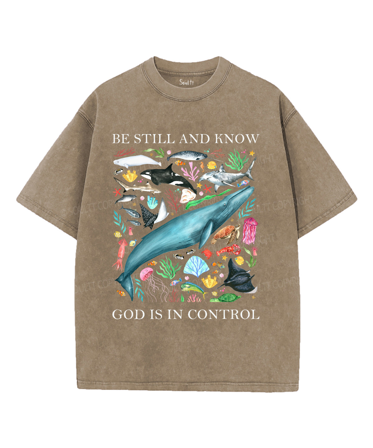 Be Still And Know Unisex Washed Christian T-shirt Style001 Hoodie, Sweatshirt | CiraTrend.com (Image 5)
