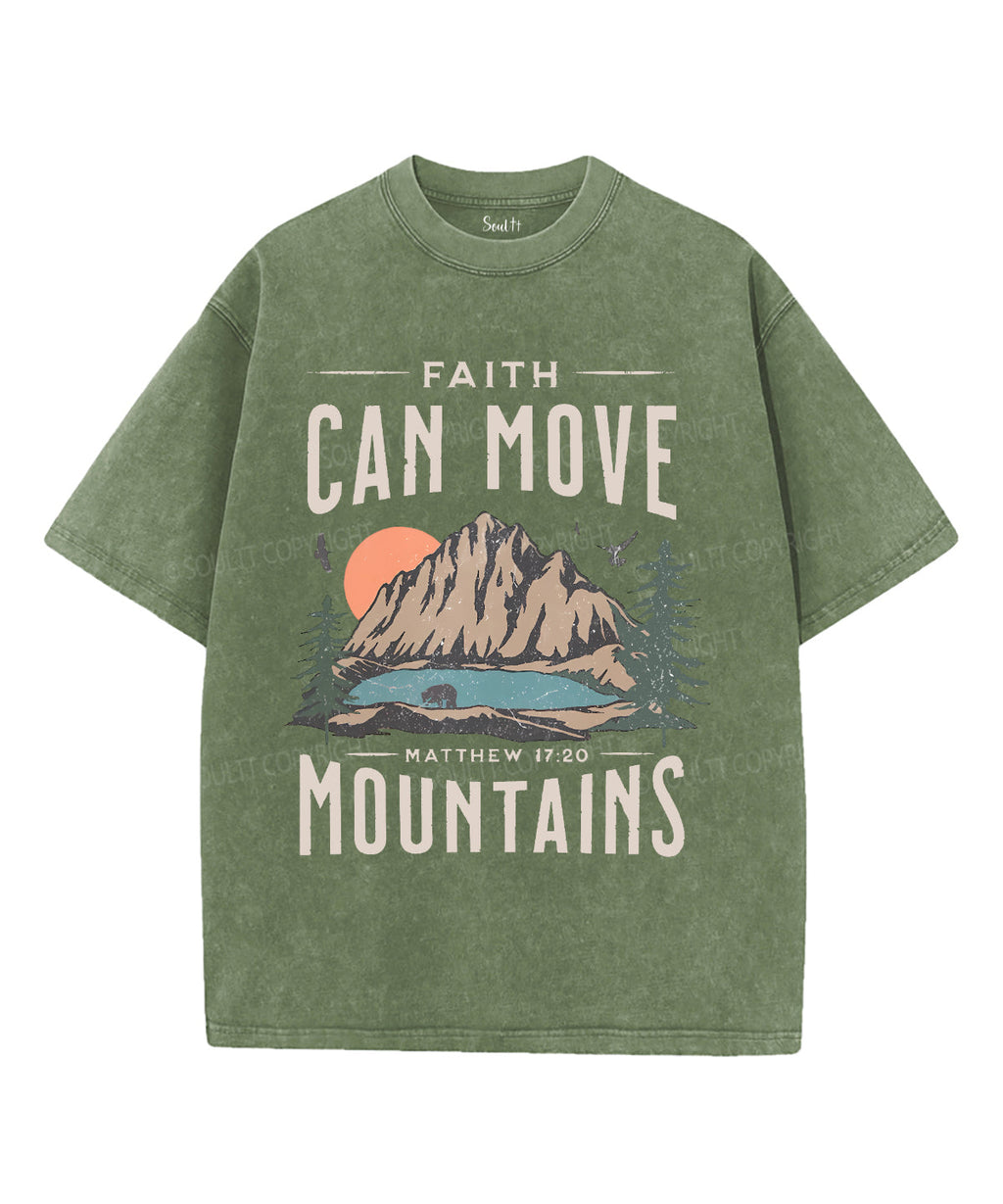 Faith Can Move Unisex Washed Christian T-shirt Style001 Hoodie, Sweatshirt | CiraTrend.com (Image 4)
