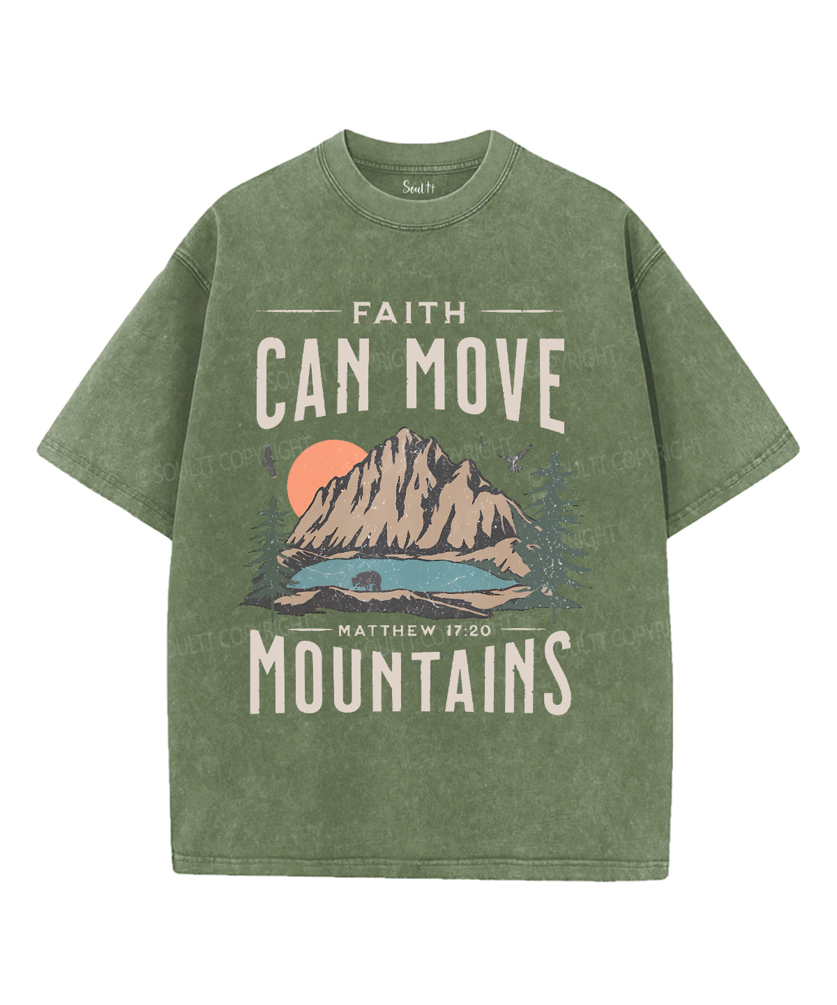 Faith Can Move Unisex Washed Christian T-shirt Style001 Hoodie, Sweatshirt | CiraTrend.com (Image 4)