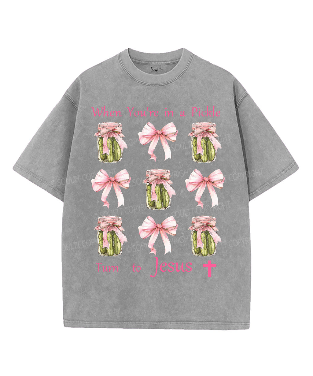 Turn To Jesus Unisex Washed Christian T-shirt Hoodie, Sweatshirt | CiraTrend.com (Image 3)