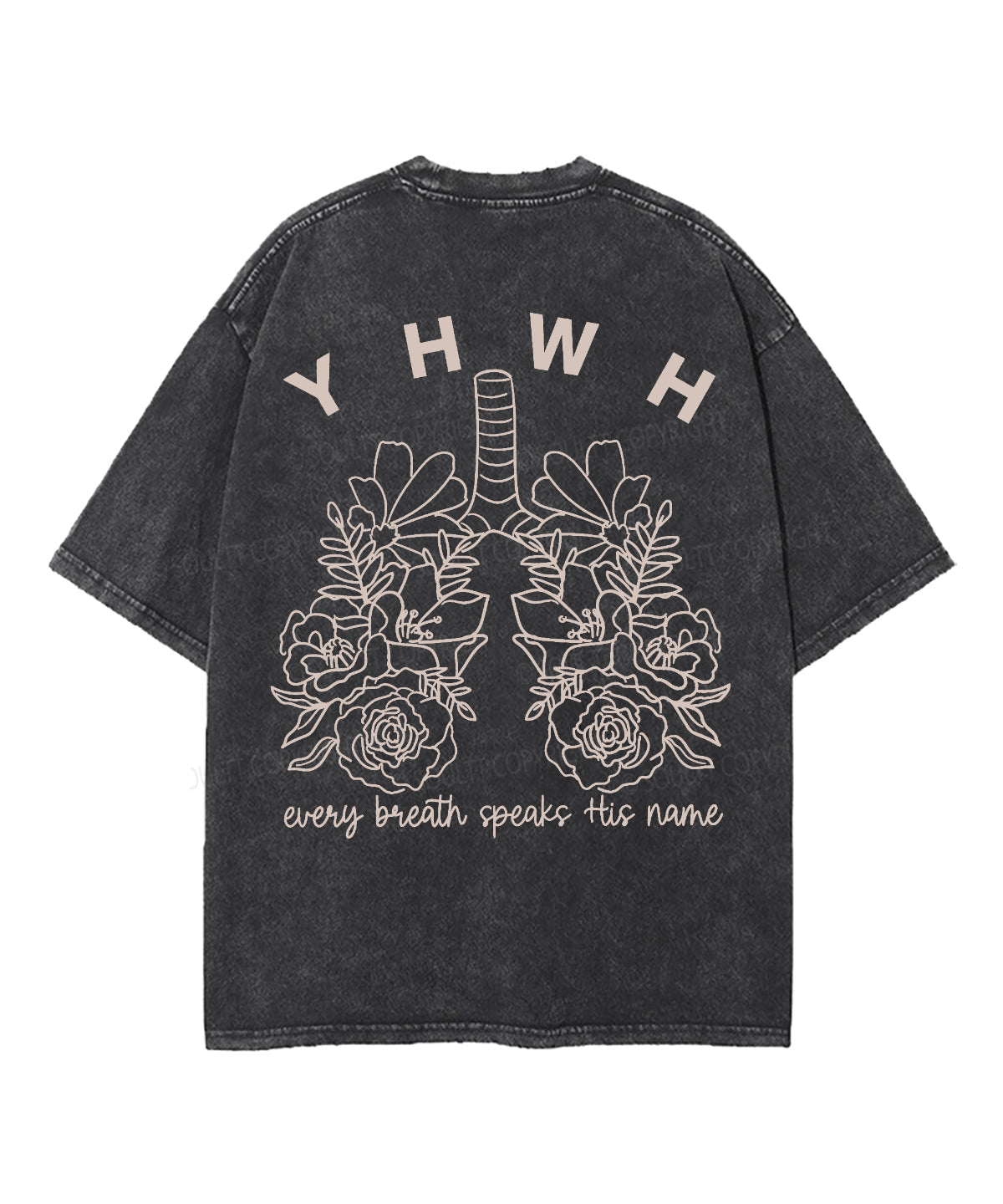 Every Breath Speaks His Name Double Sided Unisex Washed Christian T-shirt Style001 Hoodie, Sweatshirt (Image 5)