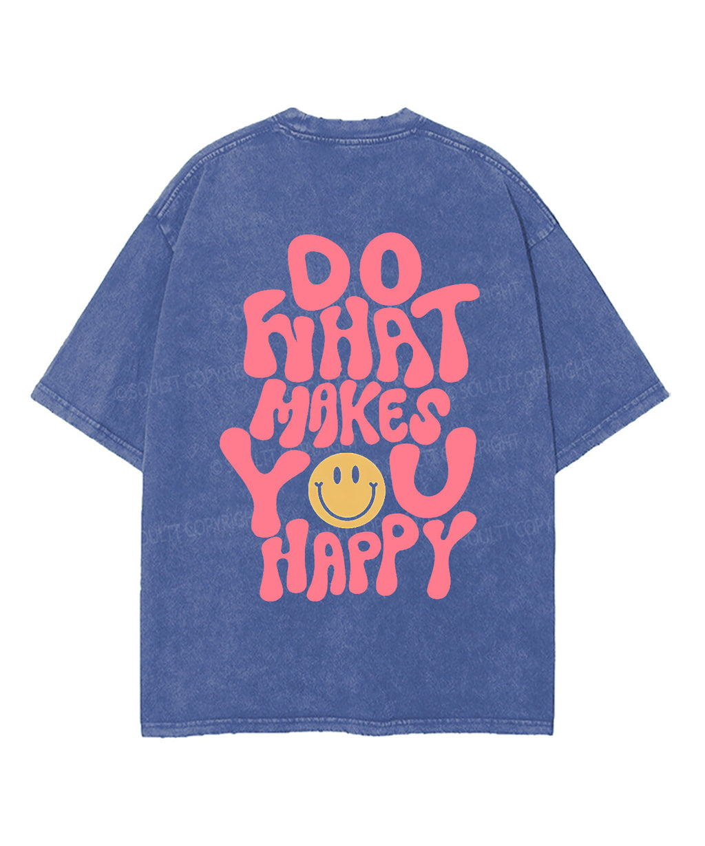 Makes You Happy Double Sided Unisex Washed Christian T-shirt Hoodie, Sweatshirt | CiraTrend.com (Image 2)