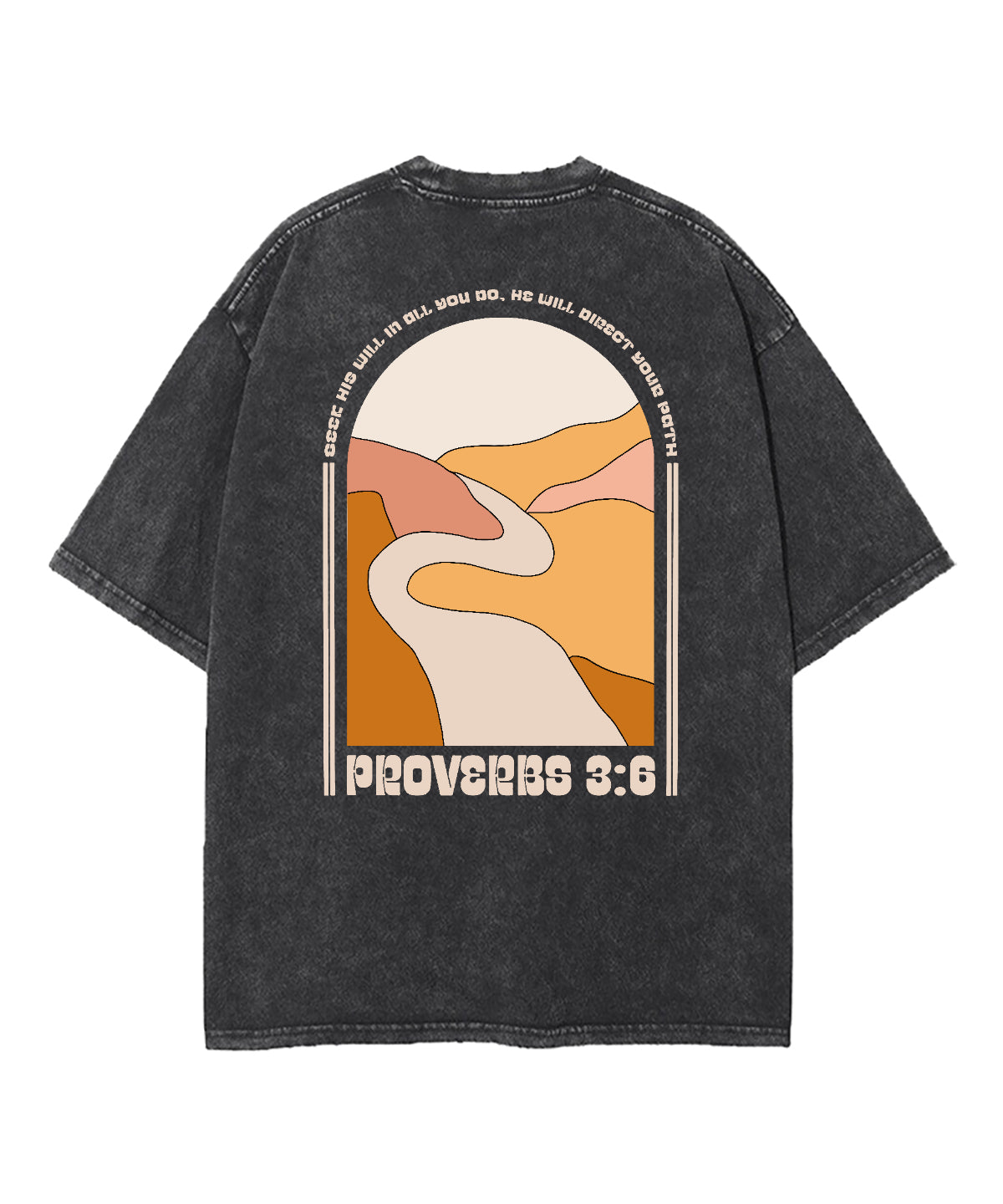 He Will Direct Your Path Double Sided Washed Christian T-Shirts, Hoodie, Sweatshirt