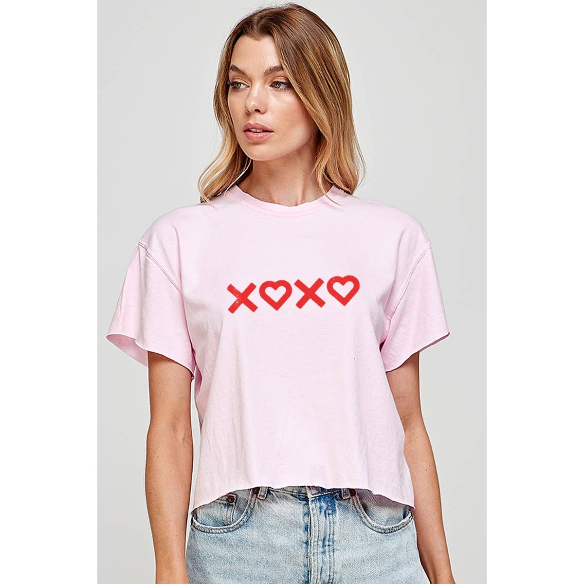 Xoxo Valentine Graphic Crop Top