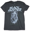 Black Panther Mens  T-Shirt - Gray Sketch Face Under Name Hoodie, Sweatshirt | CiraTrend.com