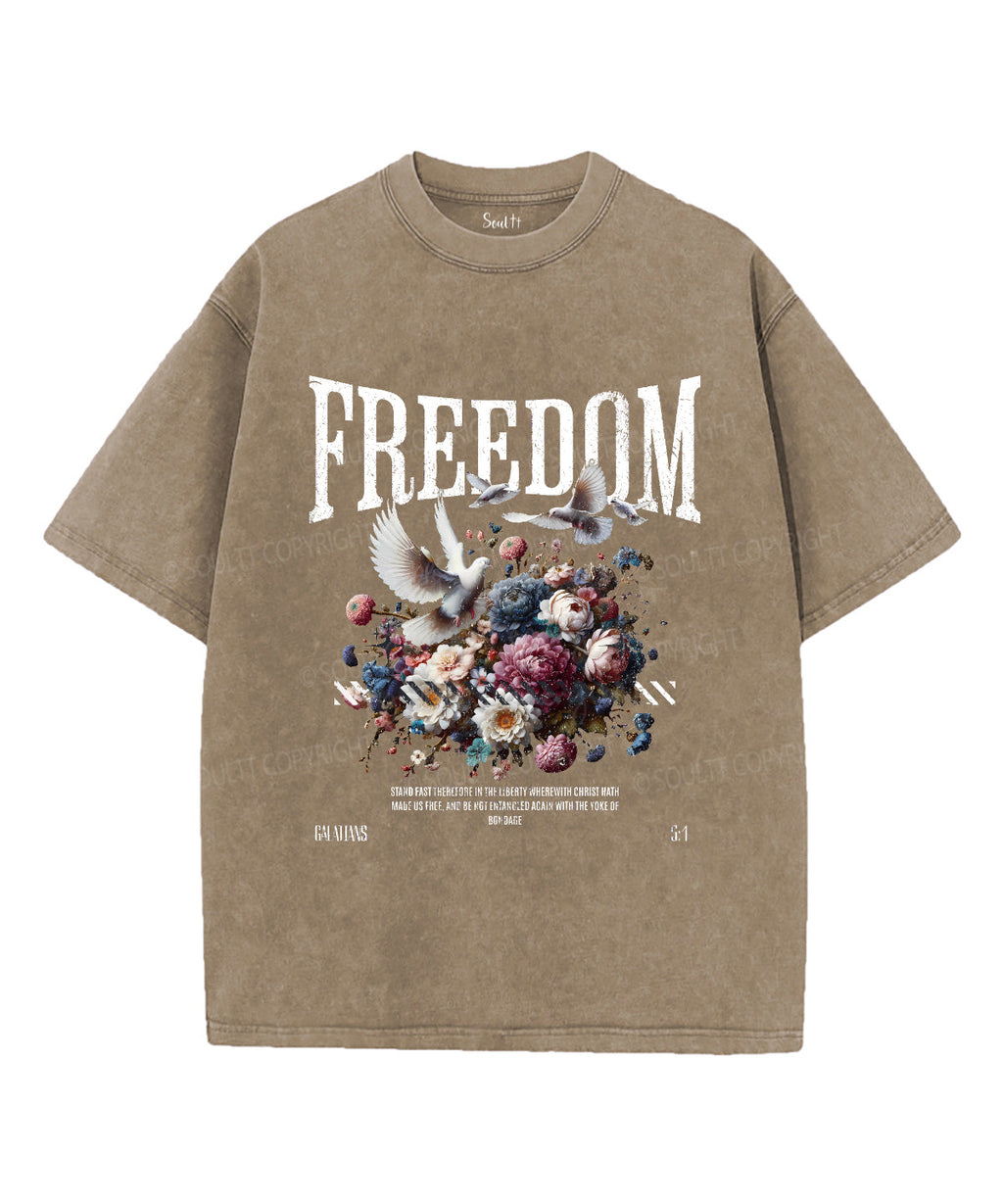 Freedom Unisex Washed Christian T-shirt Style001 Hoodie, Sweatshirt | CiraTrend.com (Image 5)