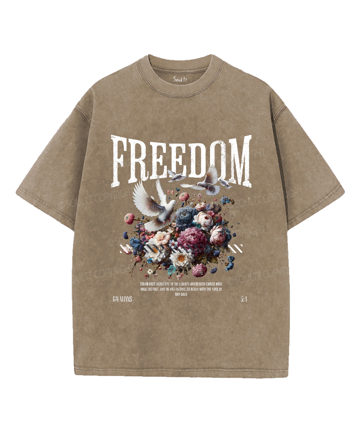 Freedom Unisex Washed Christian T-shirt Style001 Hoodie, Sweatshirt | CiraTrend.com (Image 5)