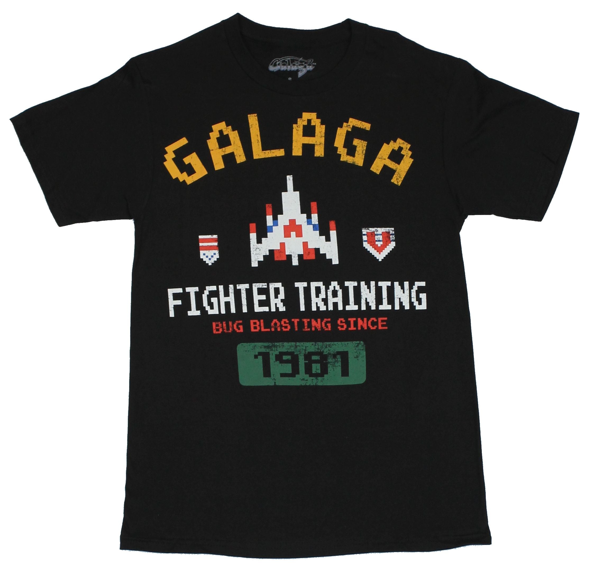 Galaga Mens T-Shirt - Fighter Training Bug Blasting Since 1981 Distressed Image Hoodie, Sweatshirt | CiraTrend.com