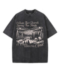 It Stops Serving God Unisex Washed Christian T-shirt Hoodie, Sweatshirt | CiraTrend.com (Image 1)
