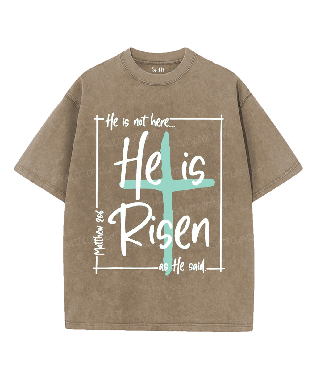 He Is Risen Unisex Washed Christian T-shirt Style011 Hoodie, Sweatshirt | CiraTrend.com (Image 5)