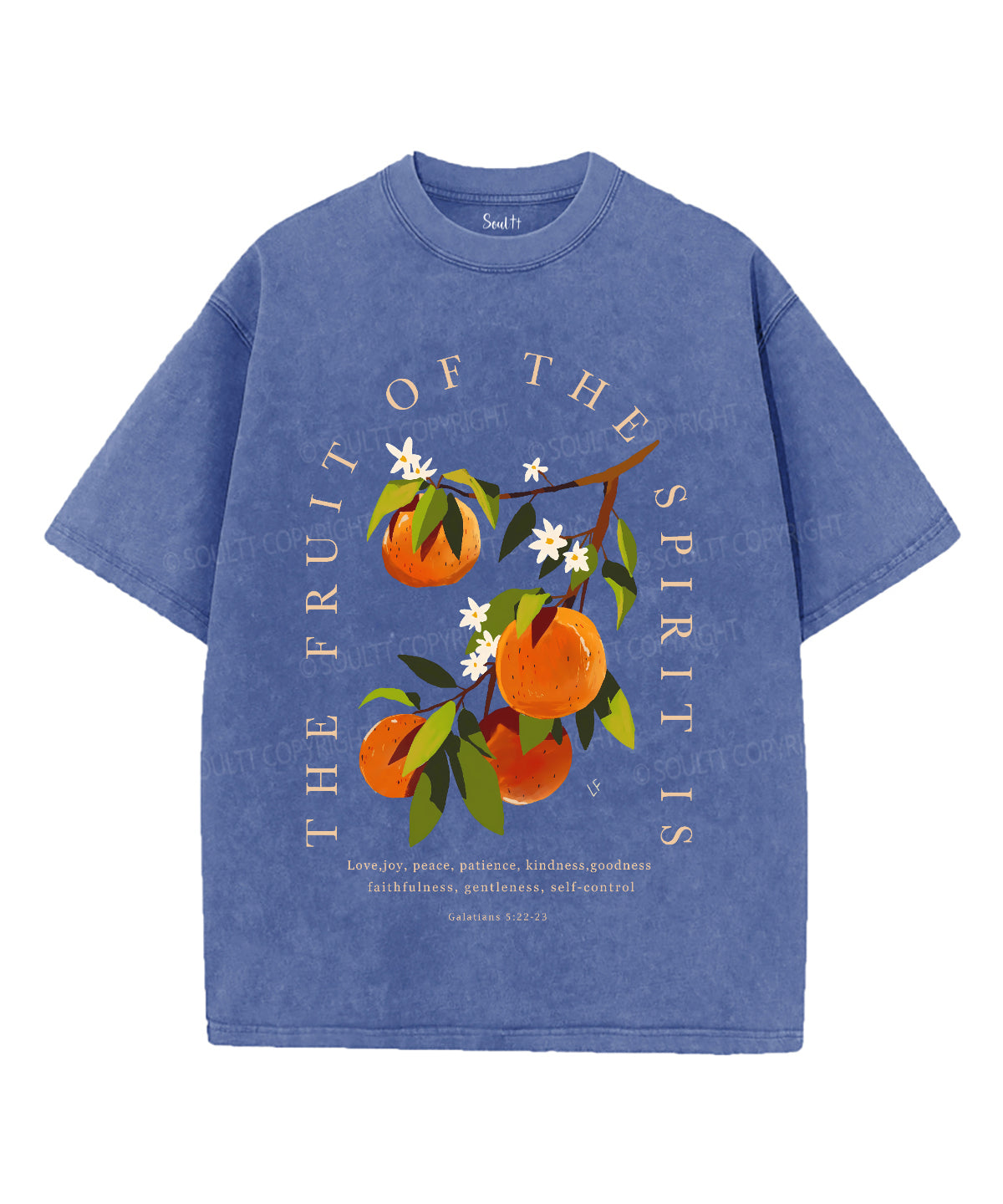 Fruit Of The God Unisex Washed Christian T-shirt Hoodie, Sweatshirt | CiraTrend.com (Image 4)