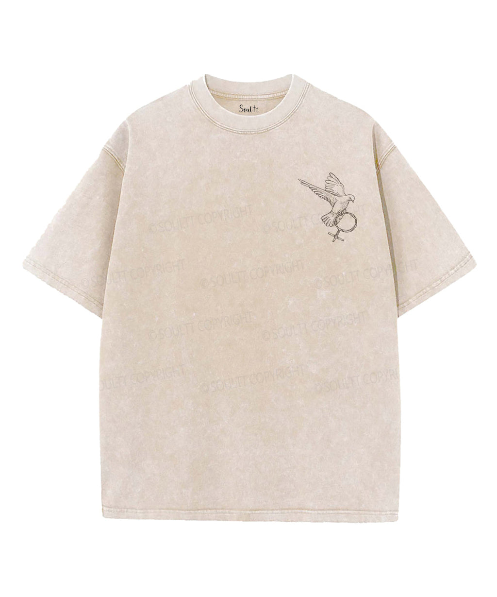 Under His Wings Double Sided Unisex Washed Christian T-shirt Style001 Hoodie, Sweatshirt | CiraTrend.com (Image 5)