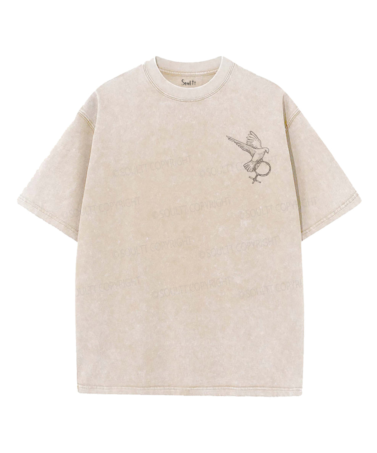 Under His Wings Double Sided Unisex Washed Christian T-shirt Style001 Hoodie, Sweatshirt | CiraTrend.com (Image 5)