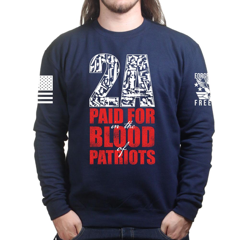 2A Paid For In Blood of Patriots Sweatshirt Style001