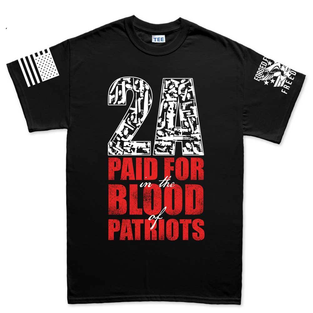 2A Paid For In Blood of Patriots Mens T-shirt Style001