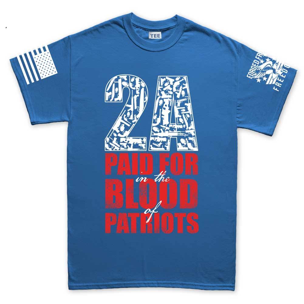 2A Paid For In Blood of Patriots Mens T-shirt Style001