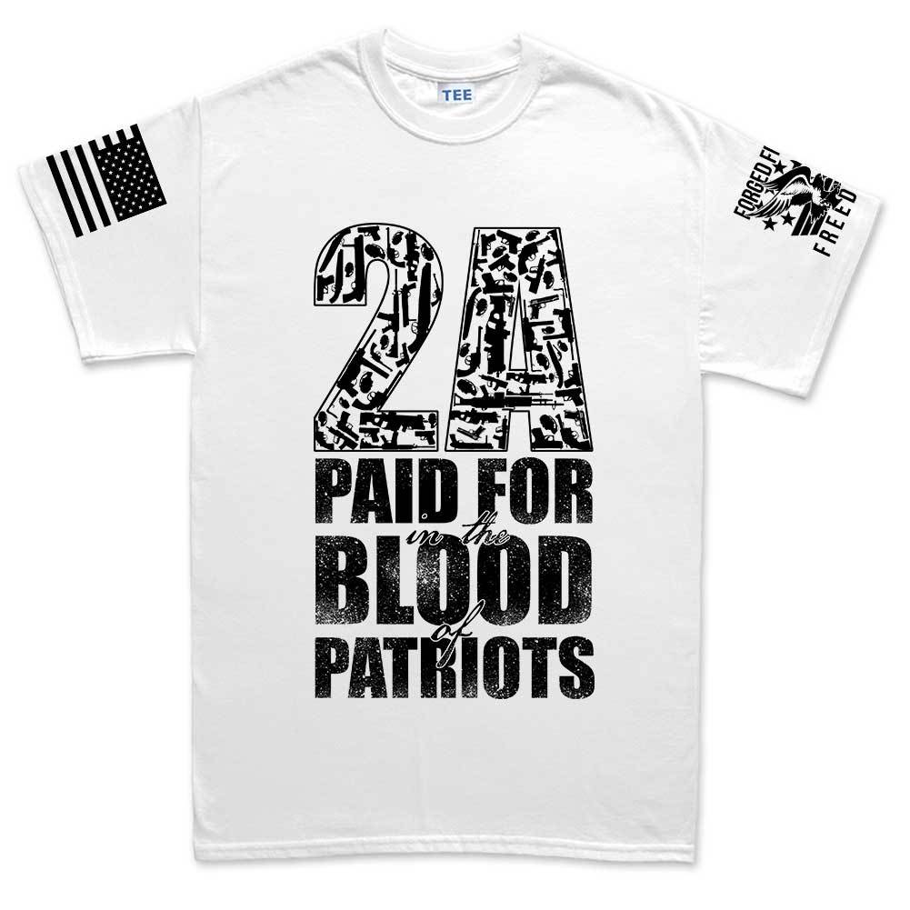 2A Paid For In Blood of Patriots Mens T-shirt Style001