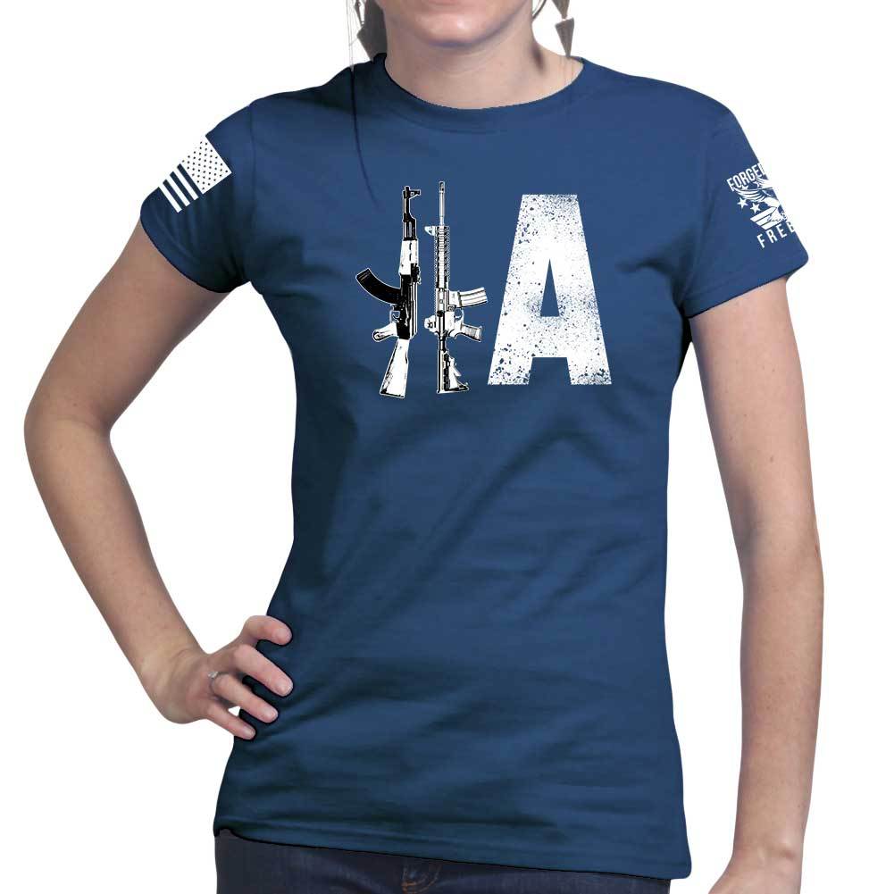 2A Rifles Ladies T-shirt Style001