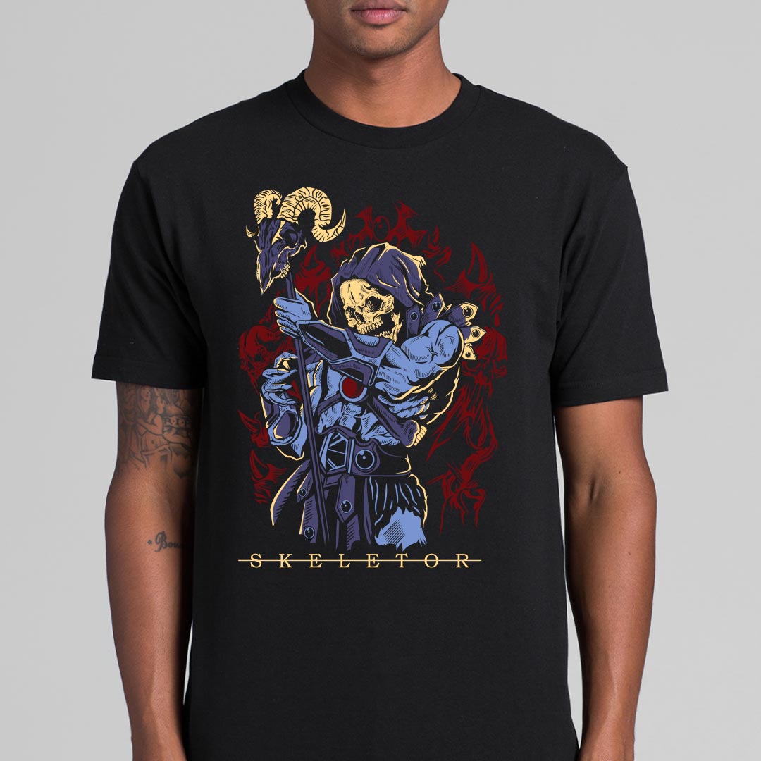 Retro Masters Of The Universe Skeletor V2 T-Shirt Cartoon Tee