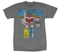 Mighty Morphin Power Rangers Mens T-Shirt - Megazord Assembled Distressed Under Name Image Hoodie, Sweatshirt | CiraTrend.com