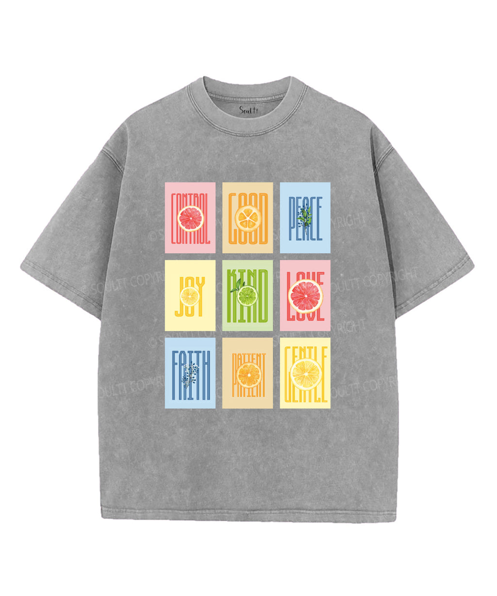 Fruit Of The Spirit Washed Christian T-shirt Style005 Hoodie, Sweatshirt | CiraTrend.com (Image 3)