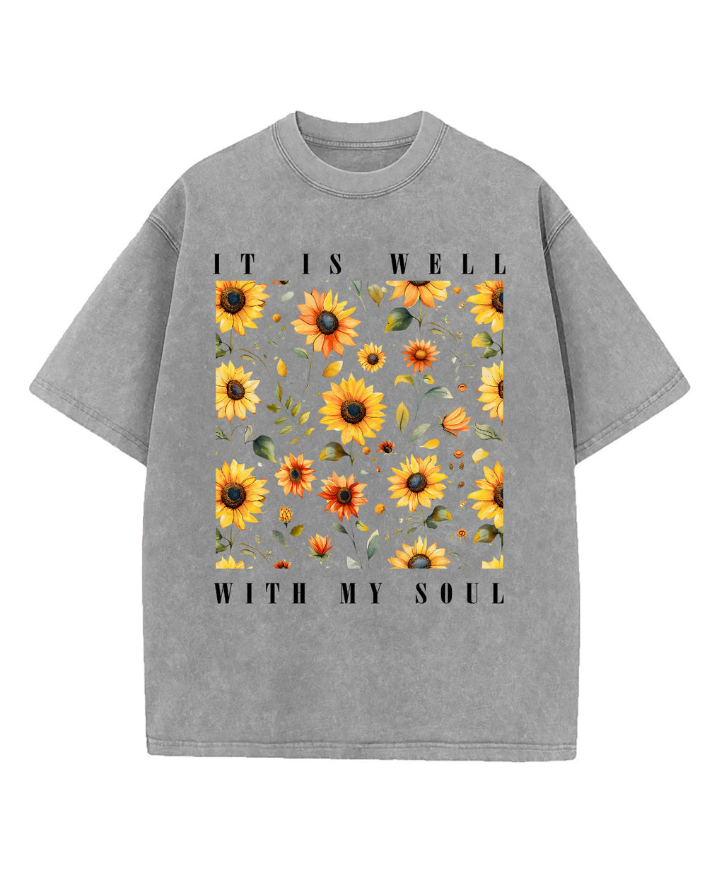 It Is Well With My Soul Washed Christian T-shirt Style003 Hoodie, Sweatshirt | CiraTrend.com (Image 3)