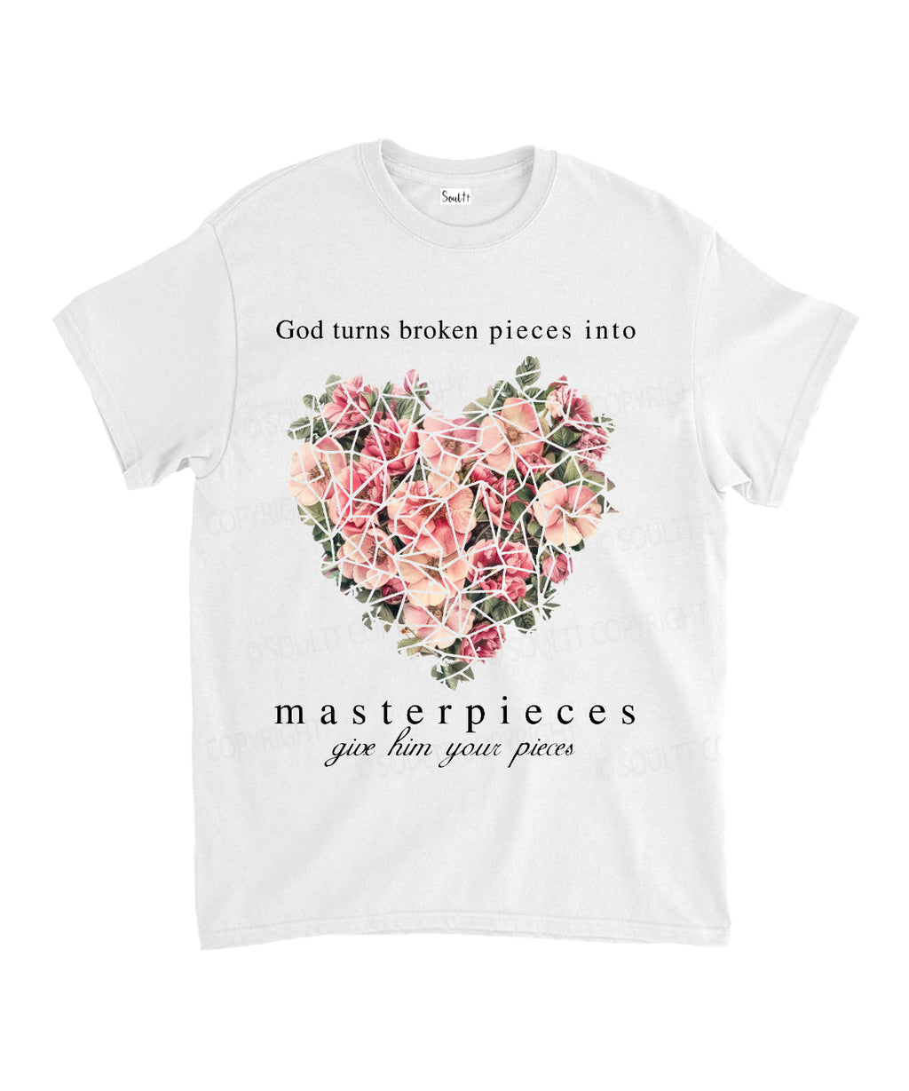 God Turns Broken Into Unisex Cotton Christian T-Shirt Hoodie, Sweatshirt | CiraTrend.com (Image 2)