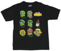 Zombie Farm Mens T-Shirt  - Zombies of Many Colors on Black Hoodie, Sweatshirt | CiraTrend.com