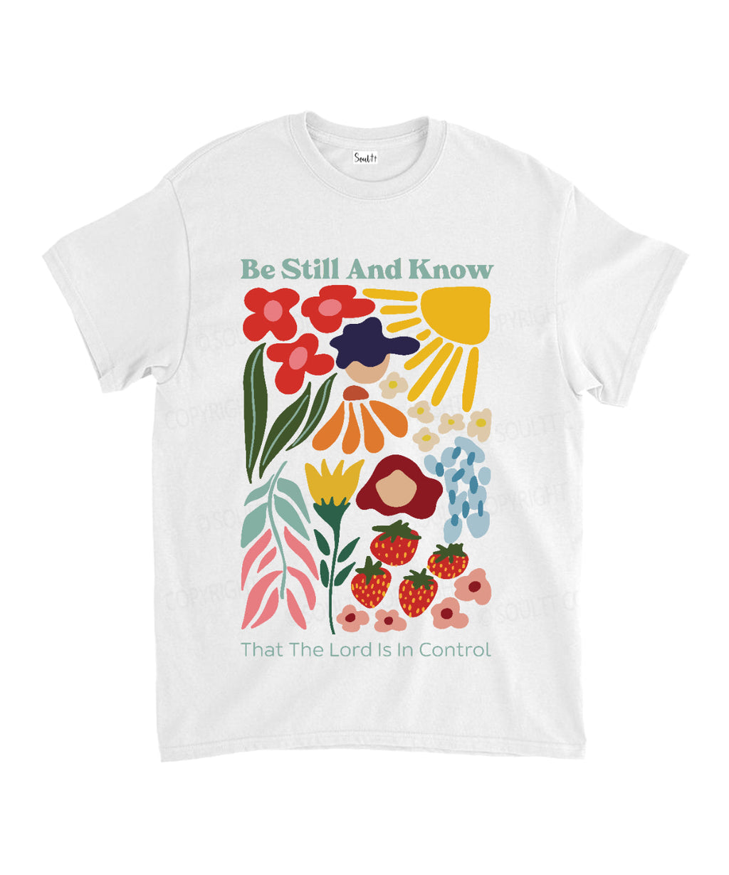 Be Still and Know That the Lord is in Control Unisex Cotton Christian T-Shirt Hoodie, Sweatshirt | CiraTrend.com (Image 2)