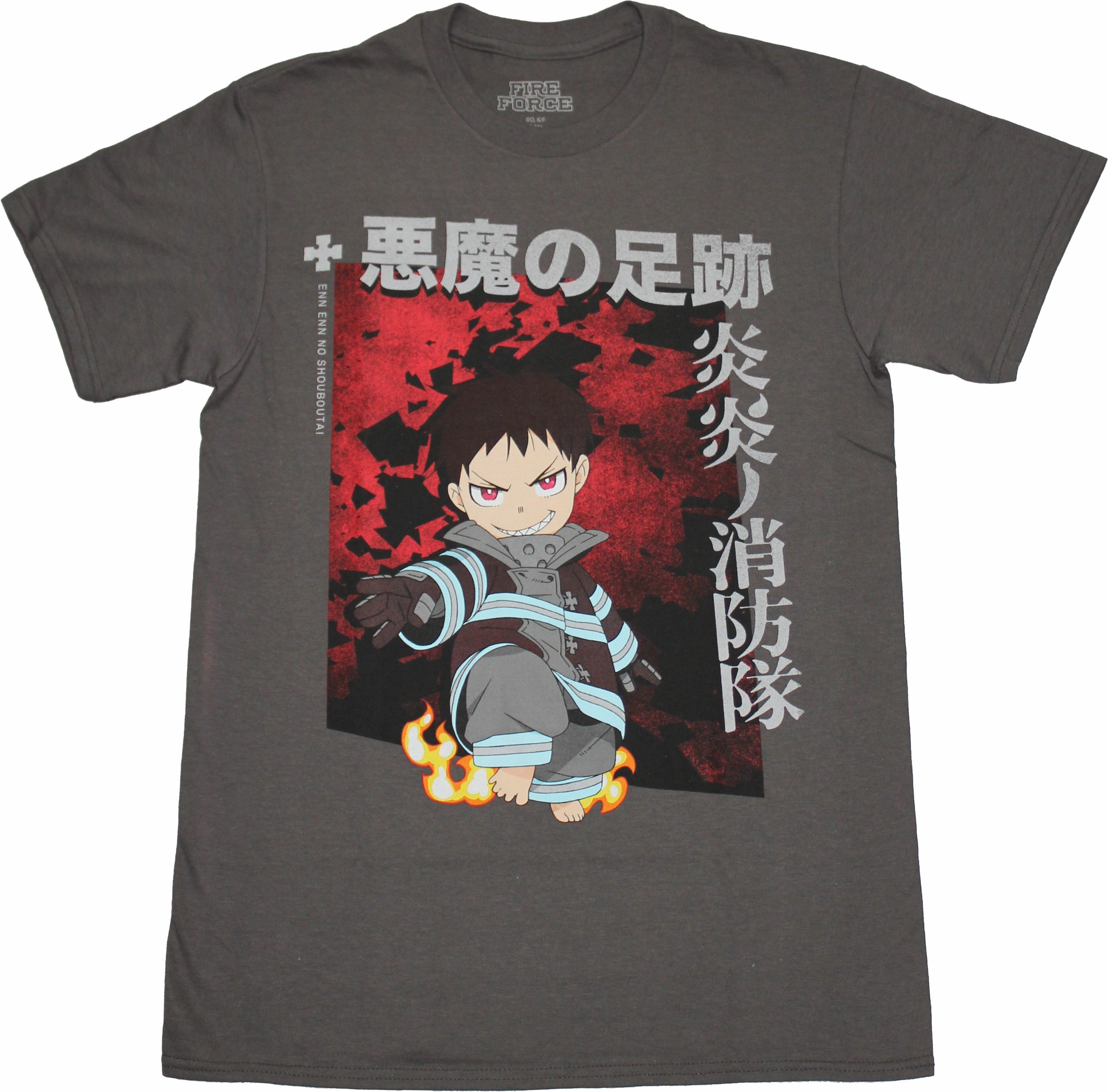 Fire Force Mens T-Shirt - Chibi Style Shinra & Chibi Image Hoodie, Sweatshirt | CiraTrend.com