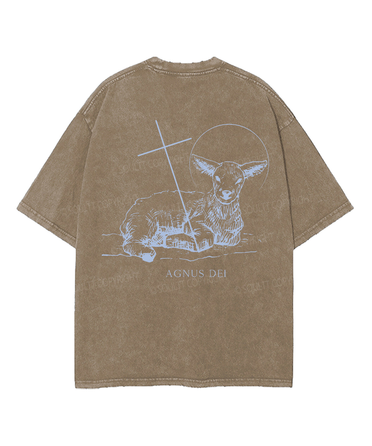 Lamb of God Double Sided Unisex Washed Christian T-shirt Hoodie, Sweatshirt | CiraTrend.com (Image 5)