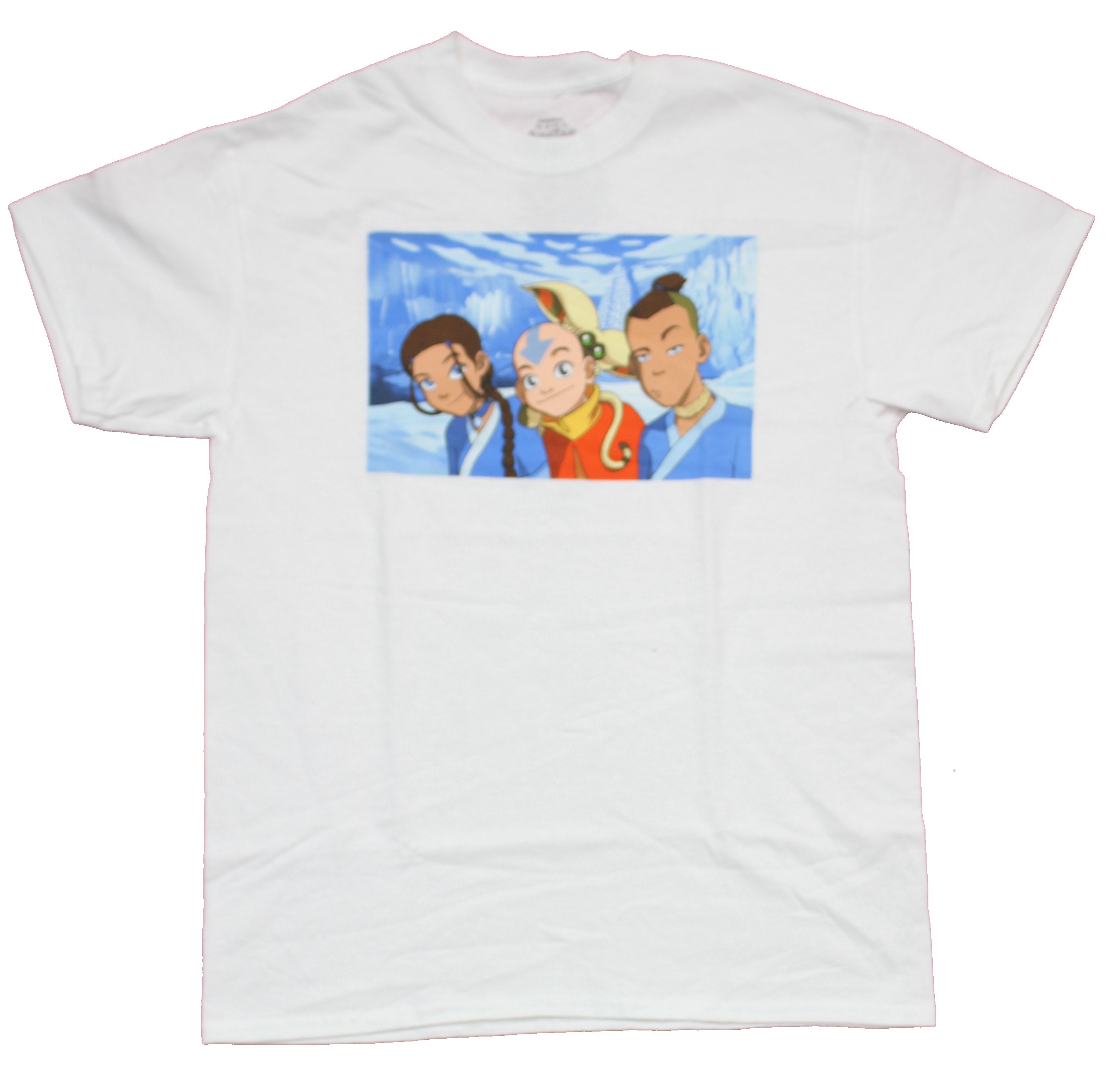 Avatar The Last Airbender Mens T-Shirt - Aang and Pals in Blue City Image Hoodie, Sweatshirt | CiraTrend.com