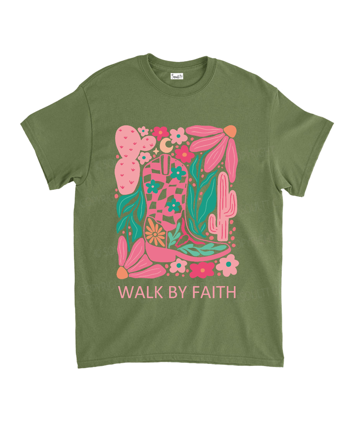 Walk By Faith Unisex Cotton Christian T-Shirt Hoodie, Sweatshirt | CiraTrend.com (Image 5)