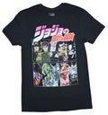 Jojo's Bizare Adventure Mens T-Shirt - Full Squad Character Boxes Image Hoodie, Sweatshirt | CiraTrend.com