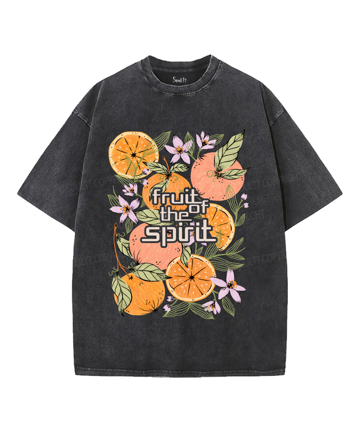 Fruit Of The Spirit Unisex Washed Christian T-shirt Style001 Hoodie, Sweatshirt | CiraTrend.com (Image 1)
