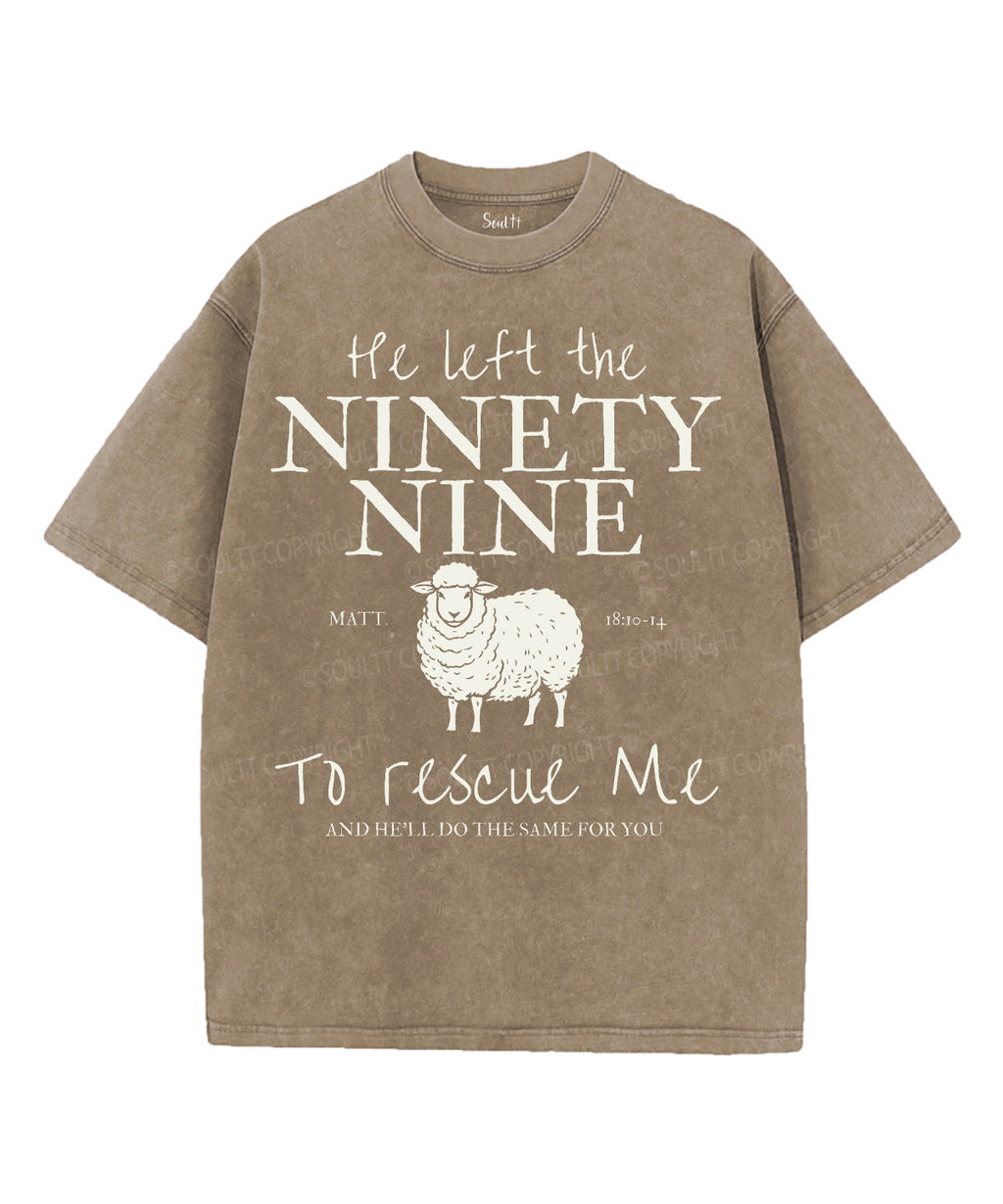Ninety Nine Unisex Washed Christian T-shirt Hoodie, Sweatshirt | CiraTrend.com (Image 5)