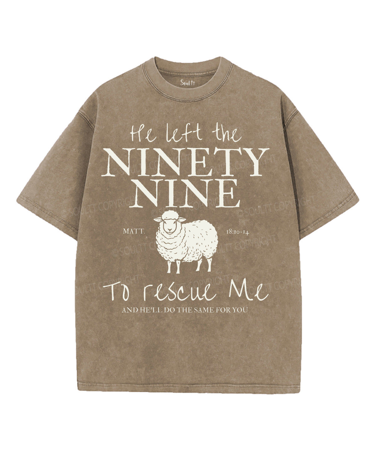 Ninety Nine Unisex Washed Christian T-shirt Hoodie, Sweatshirt | CiraTrend.com (Image 5)