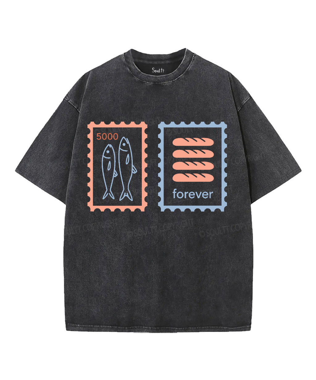 Fishes &Loaves Unisex Washed Christian T-shirt Style001 Hoodie, Sweatshirt | CiraTrend.com (Image 1)
