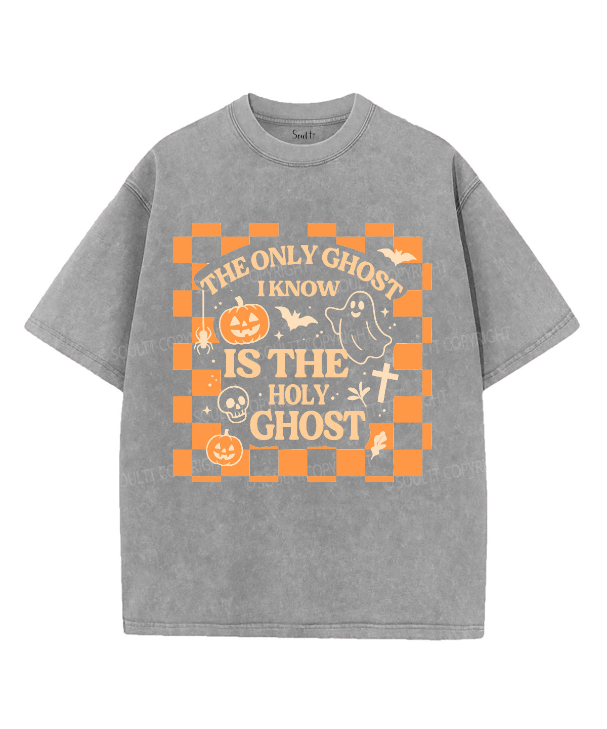 The Only Ghost Unisex Washed Christian T-shirt Style002 Hoodie, Sweatshirt | CiraTrend.com (Image 3)
