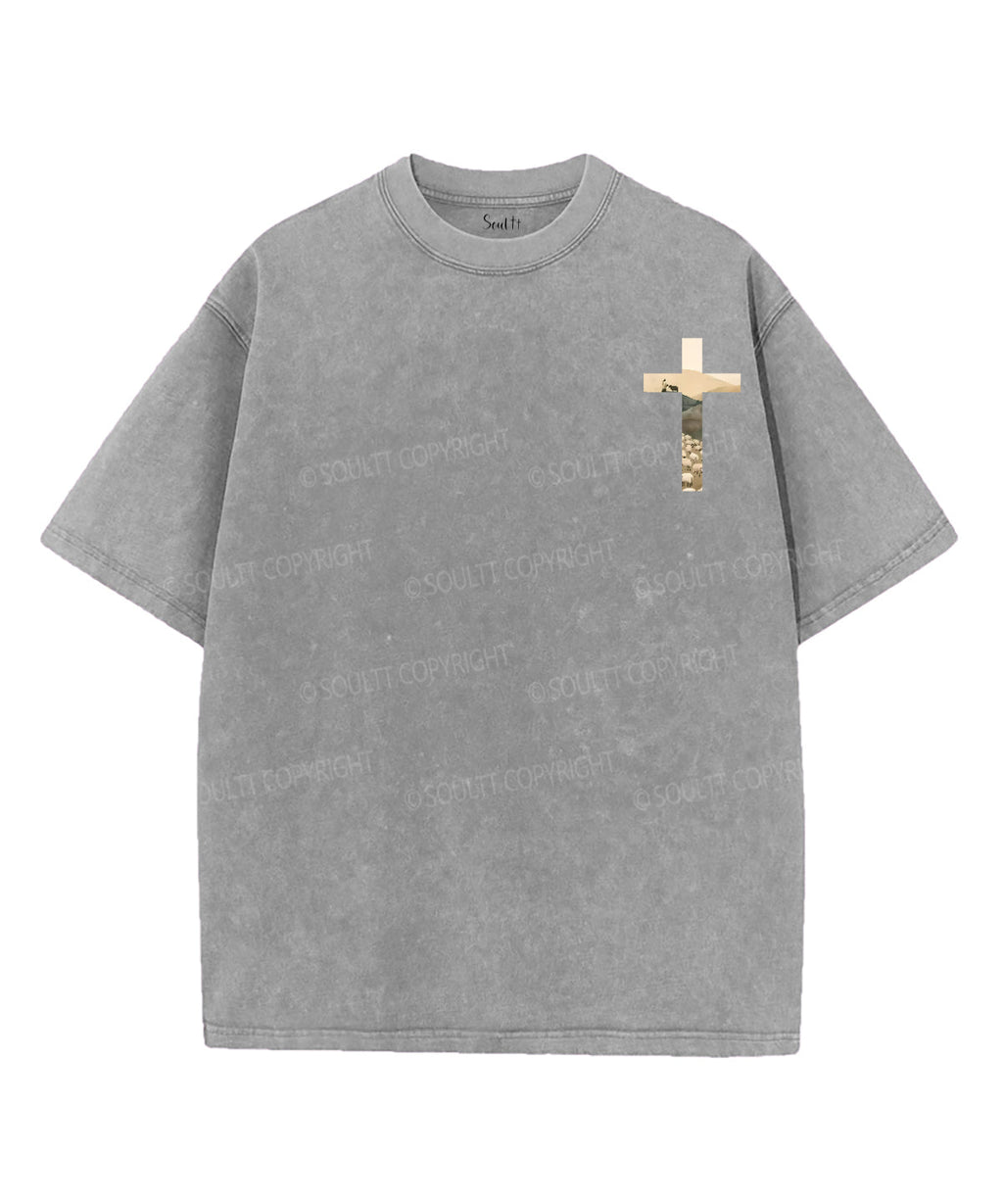 He Left 99 Double Sided Washed Christian Style002 T-Shirts, Hoodie, Sweatshirt