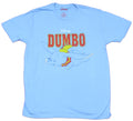 Dumbo Mens T-Shirt - Flying Elephant Under Word Logo Image Hoodie, Sweatshirt | CiraTrend.com