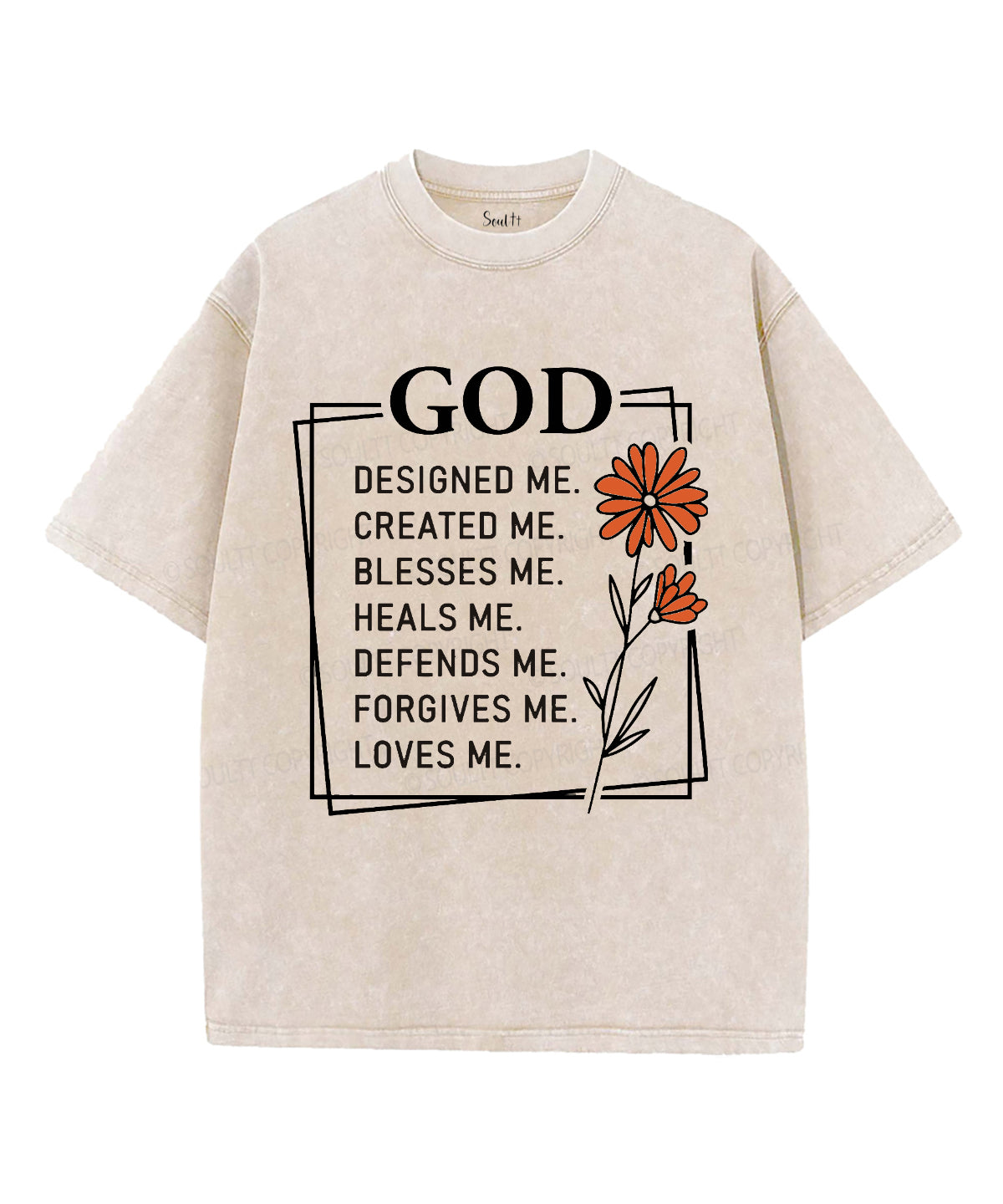 God Designed Me Washed Christian T-Shirts, Hoodie, Sweatshirt