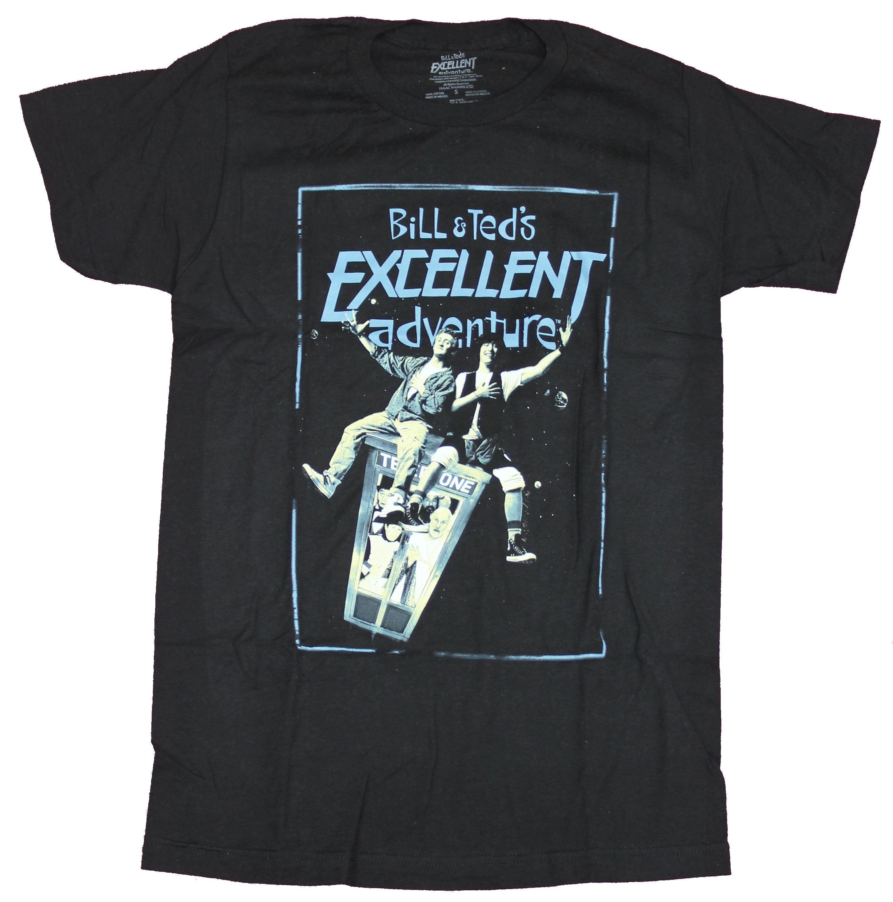 Bill and Ted's Excellent Adventure Mens T-Shirt  - Phone Booth Ride Image Hoodie, Sweatshirt | CiraTrend.com