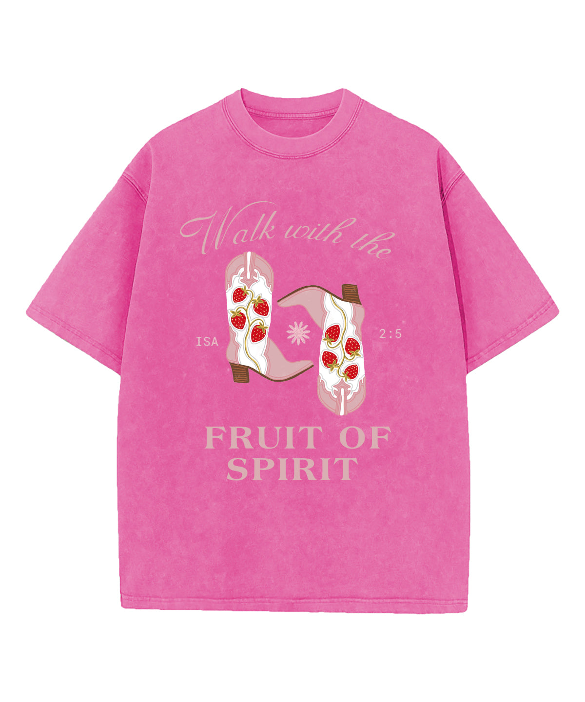 Walk With The Fruit Of Spirit Washed Christian T-shirt Hoodie, Sweatshirt | CiraTrend.com (Image 2)
