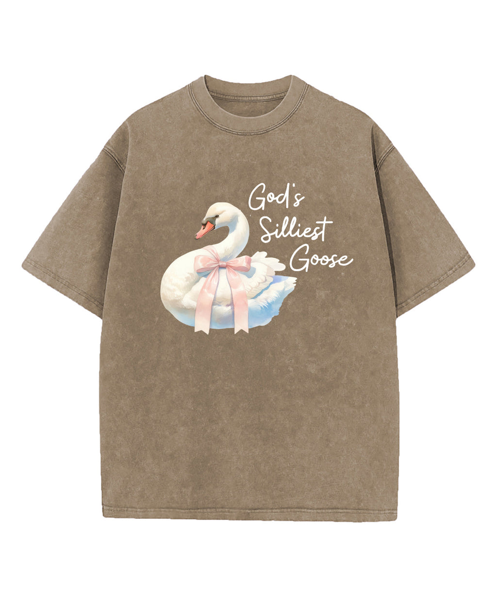 God'S Silliest Goose Washed Christian Style001 T-Shirts, Hoodie, Sweatshirt