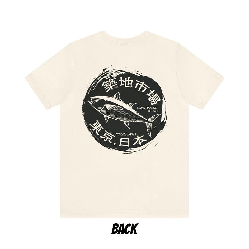 Tsukiji Fish Market Unisex Tee (Back Print) Hoodie, Sweatshirt | CiraTrend.com (Image 3)