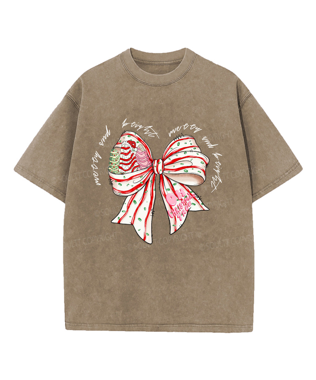 Merry And Bright Washed Christian T-shirt Hoodie, Sweatshirt | CiraTrend.com (Image 5)