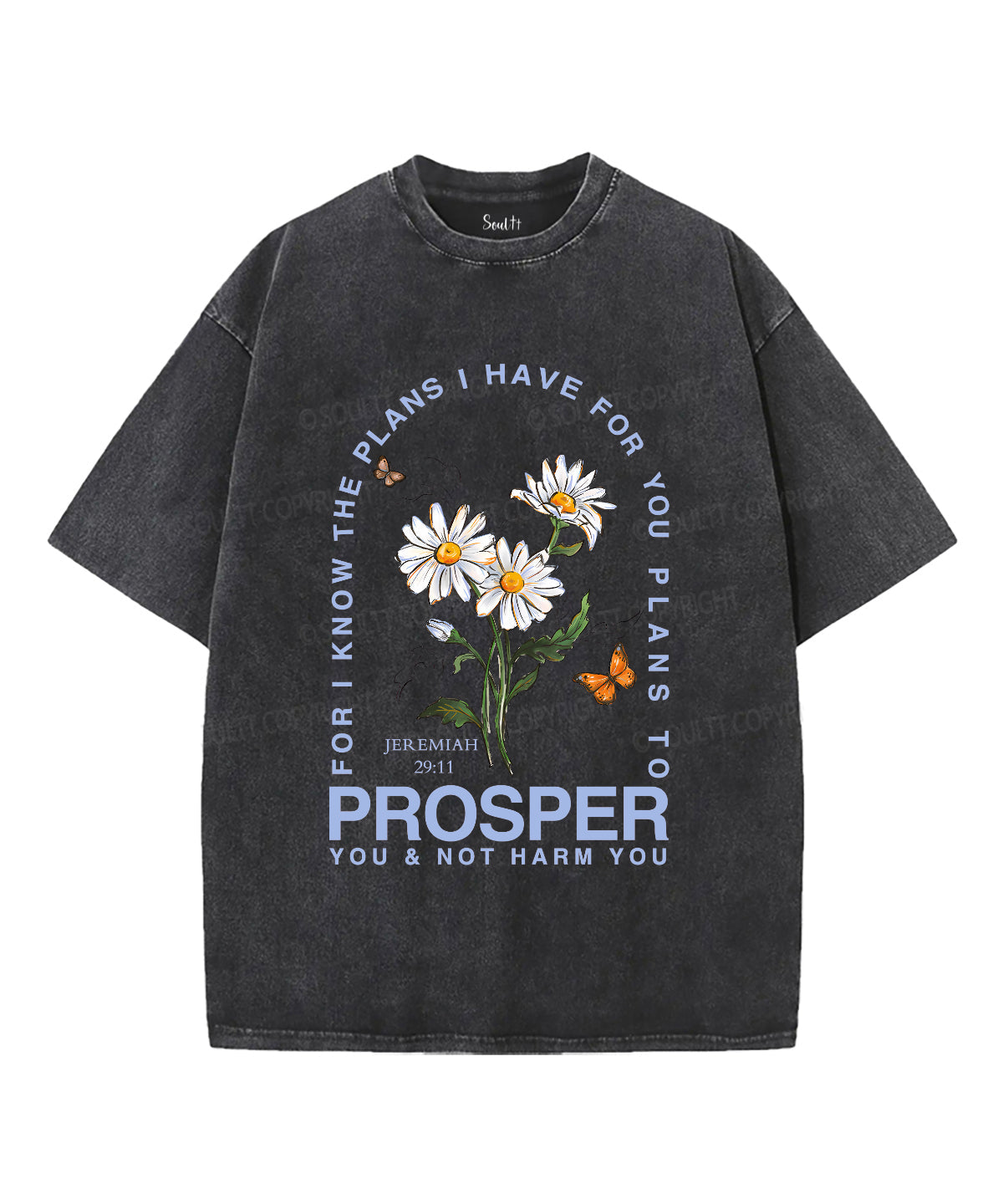 The Plans I Have For You Unisex Washed Christian T-shirt Style003 Hoodie, Sweatshirt | CiraTrend.com (Image 1)