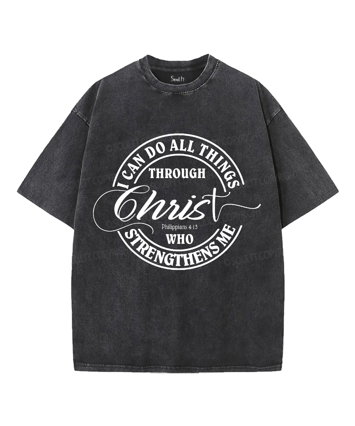 I Can Do All Things Washed Christian T-shirt Style001 Hoodie, Sweatshirt | CiraTrend.com (Image 2)
