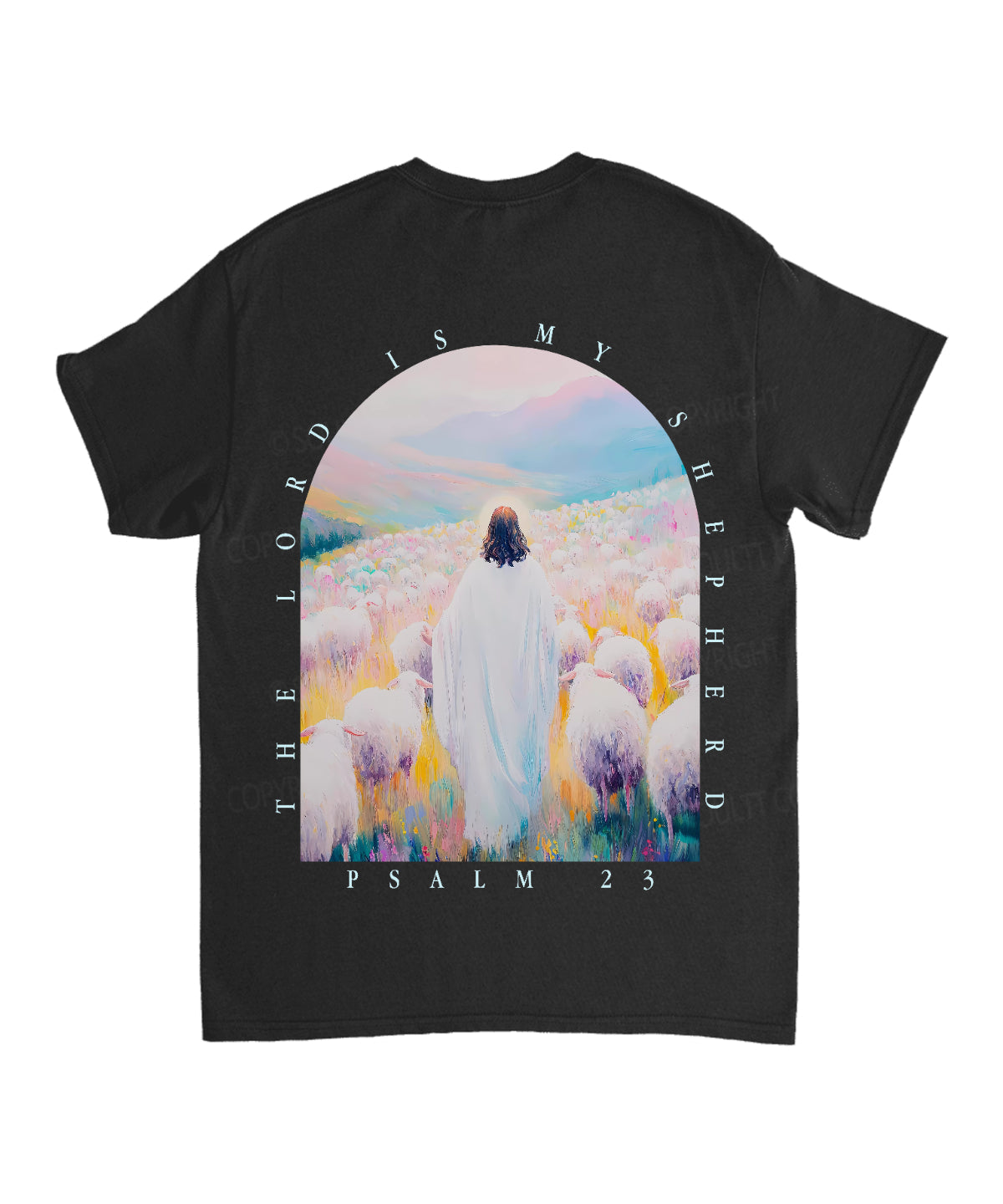 The Lord Is My Shepherd Double Sided Unisex Cotton Christian T-Shirt Style003 Hoodie, Sweatshirt | CiraTrend.com (Image 5)